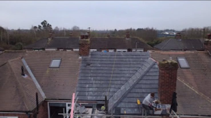 Terraced house roofs we have worked on, seen from the scaffold